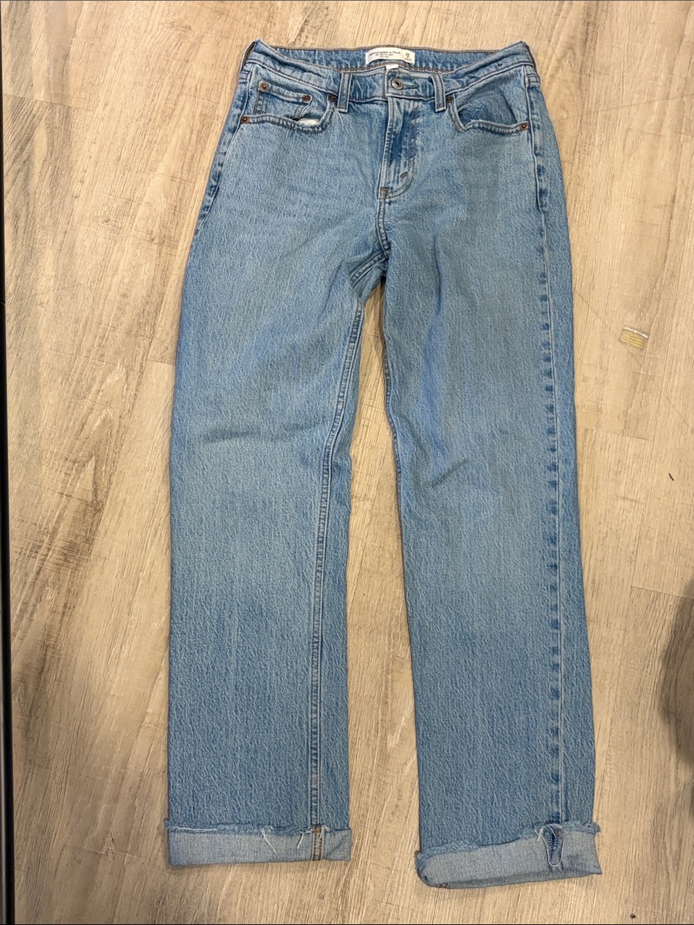 Abercrombie & Fitch Light Blue Straight Leg Jeans